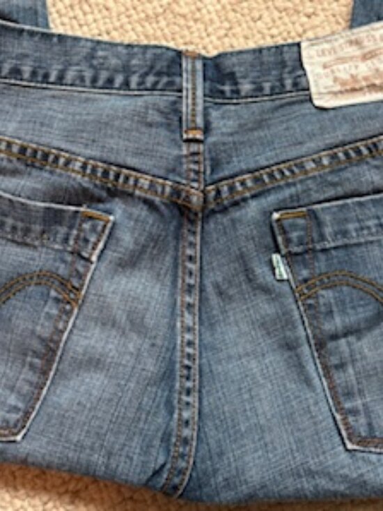 Levis 539 Stright Denim - Levi 539 Vintage Straight Blue Jeans 29x32 100% ORGANIC COTTON ECO DENIUM